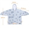 Catalonia Women's Oversized Flannel Blanket Hoodie, Cozy Warm Wearable Plush Fleece Pullover, Soft Lounge Sweatshirt for Home, Outdoor Comfort, Gift - 4 of 4