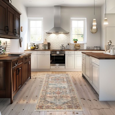 Regal Marley Medallion 32" Synthetic Area Rug with Fringe