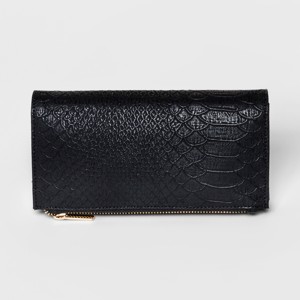 Zip Fold-Over Wallet - A New Day Black, Women