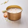 Lidded Metal Pomelo 4-Wick Jar Candle Brass Finish 20oz - Hearth & Hand™ with Magnolia - 2 of 3