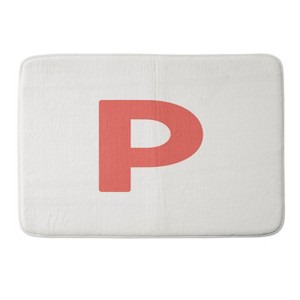 Deny Designs April Lane Art Block Monogram Memory Foam Bath Mat - 1 of 4