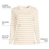 Lands' End Women's Relaxed Supima Cotton Long Sleeve Crew Neck T-Shirt - 4 of 4