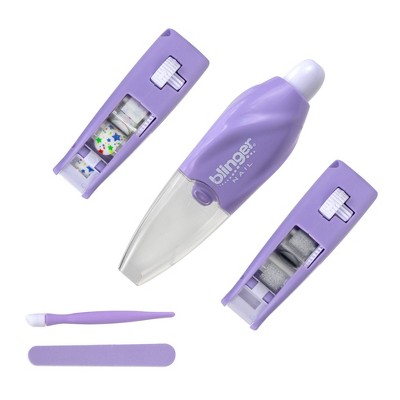 blinger Nail Wand - Stars & Silver Glitter