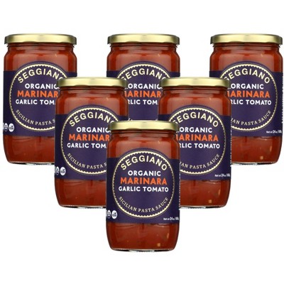 Seggiano Organic Marinara Garlic Tomato Sauce - Case of 6/24 oz