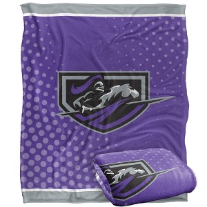 Middle Georgia State University Logo Dots Silky Touch Blanket White 50x60 - 1 of 4