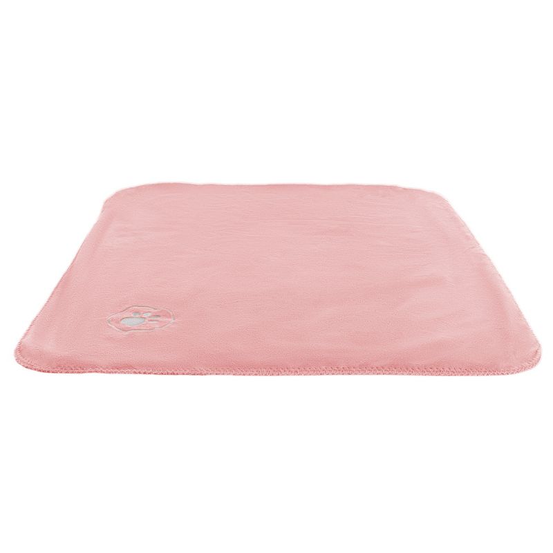 Waterproof Pet Blanket - 30x40-Inch Reversible Fleece Throw Protects Couches, Cars, and Beds from Spills, Stains, and Fur by PETMAKER (Pink), 5 of 9