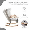 Bella Depot Accent Rocking Chair with Adjustable Headrest Pillow - 3 of 4