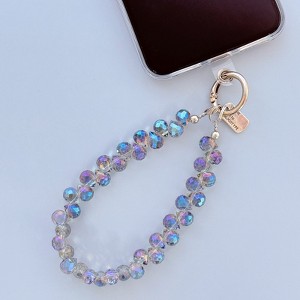 Wrapables Sparkling Beaded Cell Phone Wrist Strap, Keychain, Bag Charm with Lanyard Tether Tab - 1 of 4