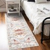 Faux Wool Vintage Diamond Pattern Area Rug Machine Washable Foldable Ultra Thin Non Slip Stain Resistant Pet Friendly Carpet - 2 of 4