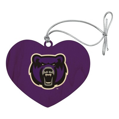 University of Central Arkansas Primary Logo Heart Love Wood Christmas Tree Holiday Ornament