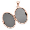 Black Bow Jewelry 21mm Diamond Open Filigree Oval Locket 14k Rose Gold - 4 of 4
