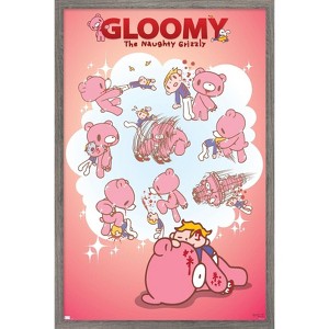 Trends International Gloomy Bear - Dreaming Framed Wall Poster Prints - 1 of 4