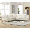 81.5" L-Shaped Oversized Corner Sofa,Modern Teddy Upholstery 5-Seater Sectional Couch for Living Room Apartment-Baofuwish - 2 of 4