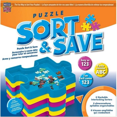 Masterpieces Inc Masterpieces Sort Save Stackable Jigsaw Puzzle Trays Set Of 6 Target