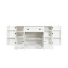 Racxily Buffet Cabinet with Storage, Modern Sideboard Buffet with Doors - White Wood Coffee Bar Cabinet for Kitchen/Dining/Living Room - 4 of 4