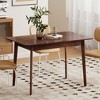HOMCOM Mid-Century Modern Dining Table for 4, 47.2" Rectangle Kitchen Table with Wood Veneer Top and Rubber Wood Frame for Dining Room - 2 of 4
