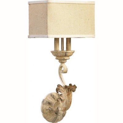 Quorum Lighting Florence 2-Light Persian White Wall Sconce