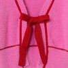 Andy & Evan  Kids  Pink Eyelash Cardigan Sweater w/Red Satin Bow - 3 of 3