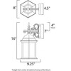 Maxim Lighting Cast 1 - Light Wall Light in  Empire Bronze - 2 of 2