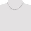 Black Bow Jewelry 3.75mm, Sterling Silver, Solid Oval Cable Chain Necklace - 2 of 4
