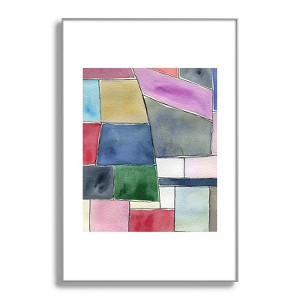Elena Blanco Patchwork Metal Framed Art Print - Deny Designs - 1 of 4