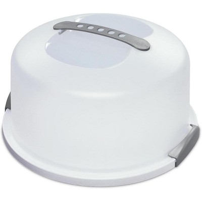 Tribello Extra Large Cake Storage Container, Cake Carrier With Handle Holds Cake 12.5 X 12.5 X 5.5