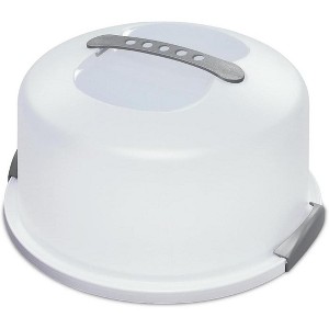 Tribello Extra Large Cake Storage Container, Cake Carrier With Handle Holds Cake 12.5 X 12.5 X 5.5 - 1 of 4