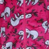 5 More Minutes Girl's Sloth Plush Lounge Jacket - 2 of 4