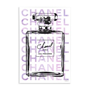 Stupell Industries Glam Black Purple Perfume Bottle, 13" x 19" - 1 of 4