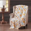 RT Designer's Collection Harvest Pastel Pumpkins Printed Flannel Throw Blanket 50" x 70" Multicolor - 2 of 4