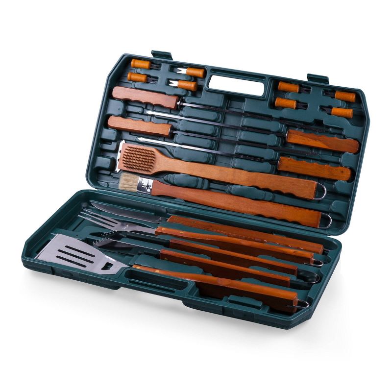 Picnic Time 18pc BBQ Grill Set - Green, 4 of 6