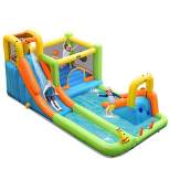 Costway Inflatable Water Slide Park Bounce House Climbing Wall