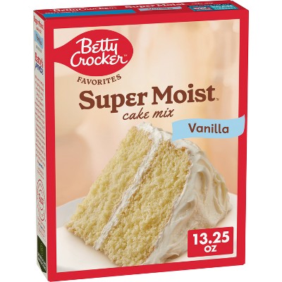 Betty Crocker Vanilla Super Moist Cake Mix - 13.25oz
