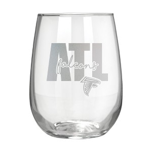 NFL Atlanta Falcons The Vino Stemless 17oz Wine Glass - Clear - 1 of 1