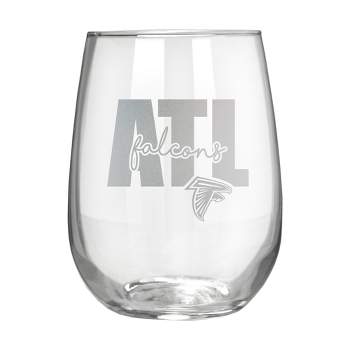 NFL Atlanta Falcons The Vino Stemless 17oz Wine Glass - Clear