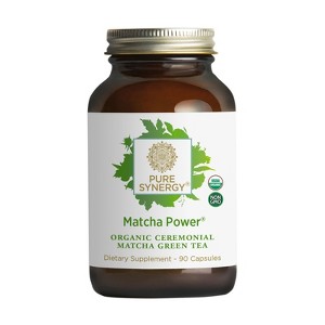 Pure Synergy Organic Matcha Power® Capsules – Japanese Ceremonial Grade Matcha | 90 Capsules - 1 of 4