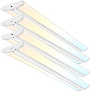 4FT Ultra Slim LED Wraparound Light, 55W/65W/75W, 3000K/4000K/5000K, ETL (4-PACK) - 1 of 4