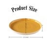 SEVOBAL Serving Platters Round Ceramic Snack Platter, Ideal for Parties, Gatherings, Family Dinners, Snack Serving Moments, Orange, 3.15"*3.15"*0.3" - 3 of 4