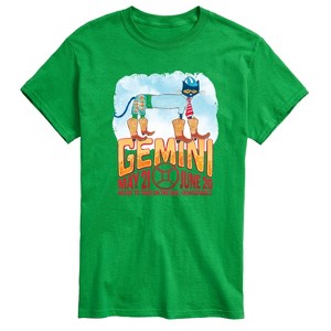 Pete the Cat Gemini Short Sleeve Graphic T-Shirt - Green - 1X Big and Tall - 1 of 4