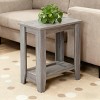 FONTOI Small End Tables Multifunctional Side Table Living Room Sofa Beside Table for Bedroom Office, Transitional, Grey, 23.75"*11.75"*22" - 4 of 4