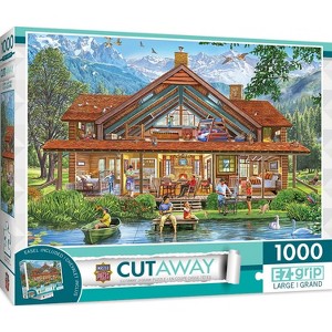 MasterPieces Inc Cut-Aways Camping Lodge 1000 Piece Large EZ-Grip Jigsaw Puzzle - 1 of 3