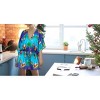 HAPPY BAY Women's Swimsuit Coverups for Women Swim Beach Dress Cover Ups for Swimwear Christmas Tree Cover up Bathing Suit 3X-4X Xmas Aqua Santa Surf - 2 of 4