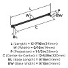 Amerock Faraday Pull for Cabinets, Drawers, and Furniture - 3 of 4