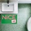 Stupell Industries Vintage Nice-Ish Humor Printed Plush Bath Mat And Bath Rug, Design By Jedco Brands Inc., 18"X30" - 3 of 4