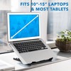 Mount-It! Laptop Stand For Desk Adjustable Height | Solid Steel Laptop Riser | 5 Adjustable Heights | Properly Positions Head, Neck, Back & Wrists - 3 of 4