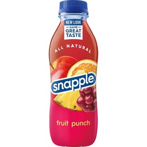 Snapple Fruit Punch Juice, 16 Ounce (24 Bottles) - 1 of 4