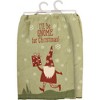 28.0 Inch I'll Be Gnome For Christmas Set Set/2  Snowflakes Kitchen Towel - 2 of 3