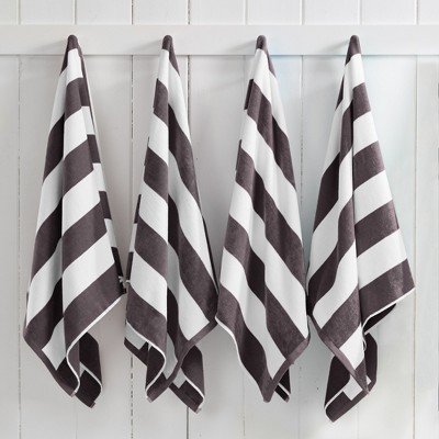 100% Cotton Cabana 4 Pack Beach Towels - Great Bay Home