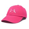 Dalix Heart of Bones Embroidered Cotton Dad Hat Adjustable Baseball Cap Womens - 4 of 4