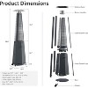 Decksplore 48000 BTU Stainless Steel Hexagon Pyramid Patio Heater Upgraded Quartz Glass Tube Propane Outdoor - 3 of 4
